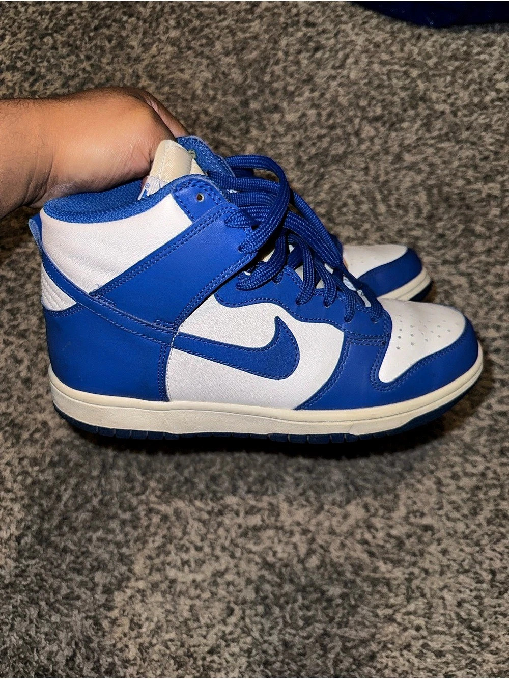 Nike Dunk High Royal Blue & White Sneakers